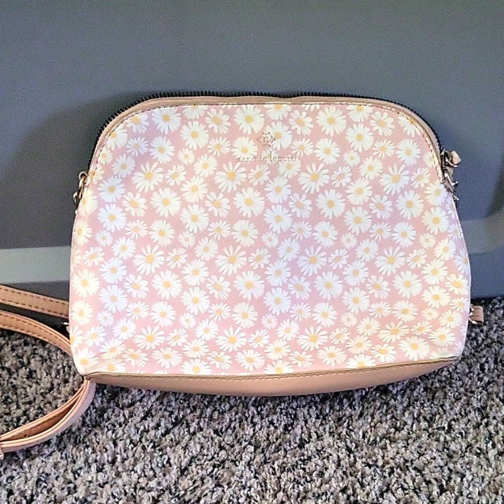 Nanette Lapore Pink And White Daisy Bag